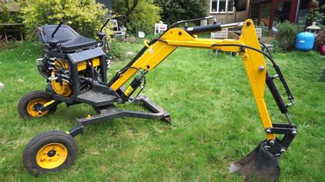 diy backyard mini excavator|homemade excavator.